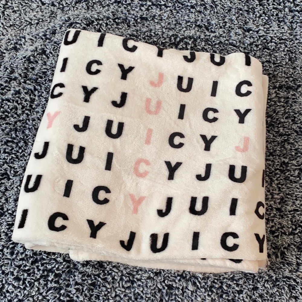 Juicy Couture plush blanket